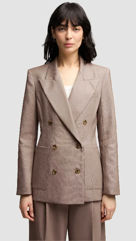 Chelsea Blazer in Seasonless Wool | Taupe