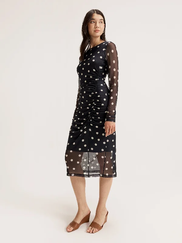 Joy Spot Mesh Dress