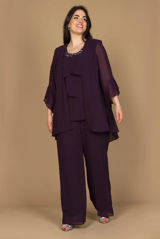 R&M Richards 9042W Formal Plus Size Pantsuit Set