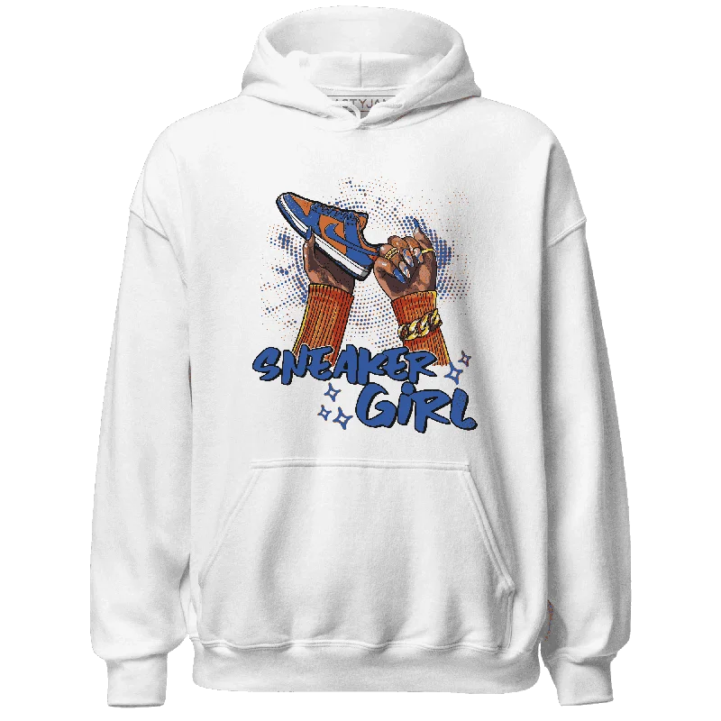 NastyJamz Dunk Low Knicks Hoodie Match Sneaker Girl Nail