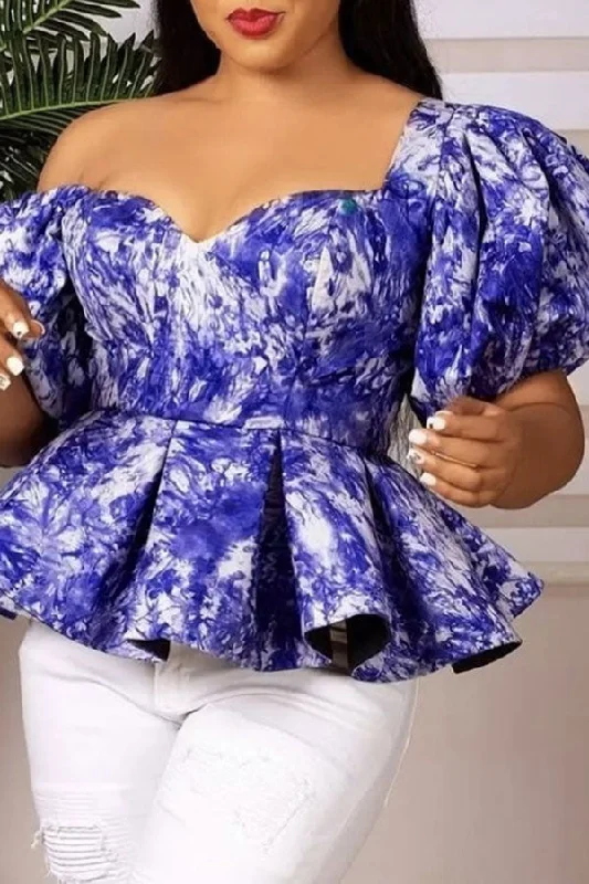 Tie Dye Undeniable Peplum Blouse