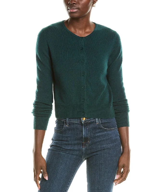 Elevate your look with premium women’s wear   Forte Cashmere Cropped Cashmere Cardigan