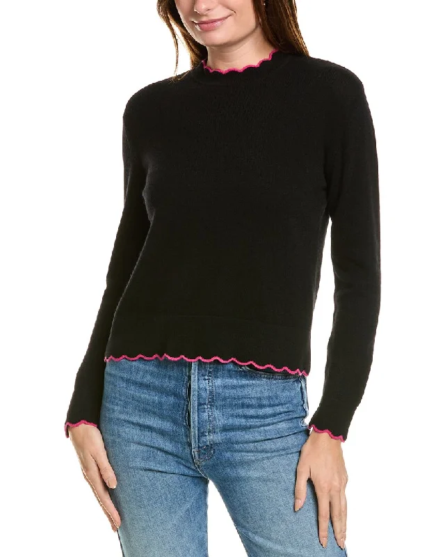Timeless clothing pieces every woman should own   Forte Cashmere Scallop Edge Boxy Cashmere Sweater