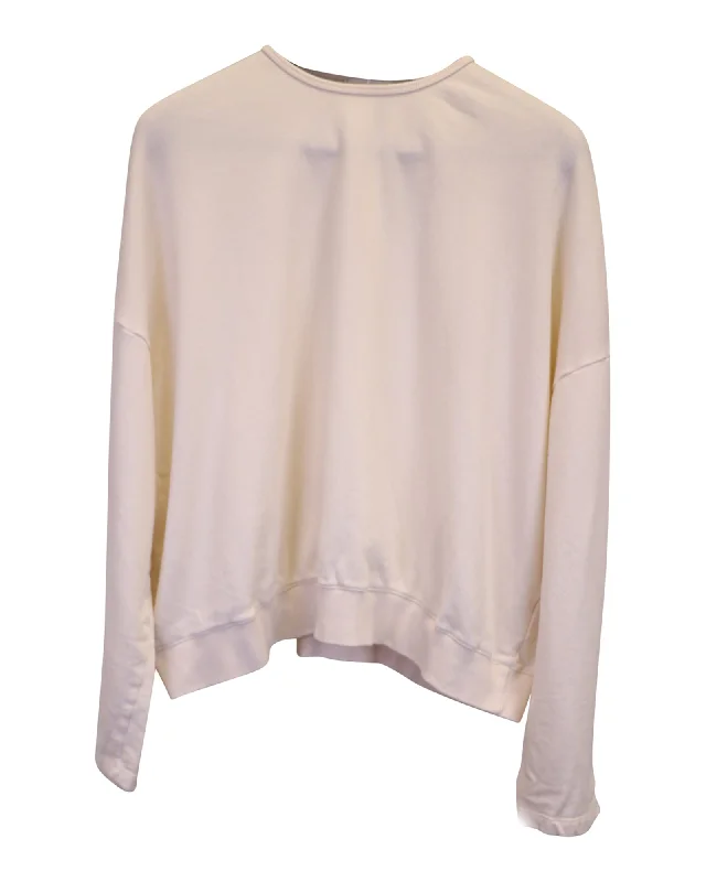 Frankie Shop Jaimie Sweatshirt in Ivory Cotton