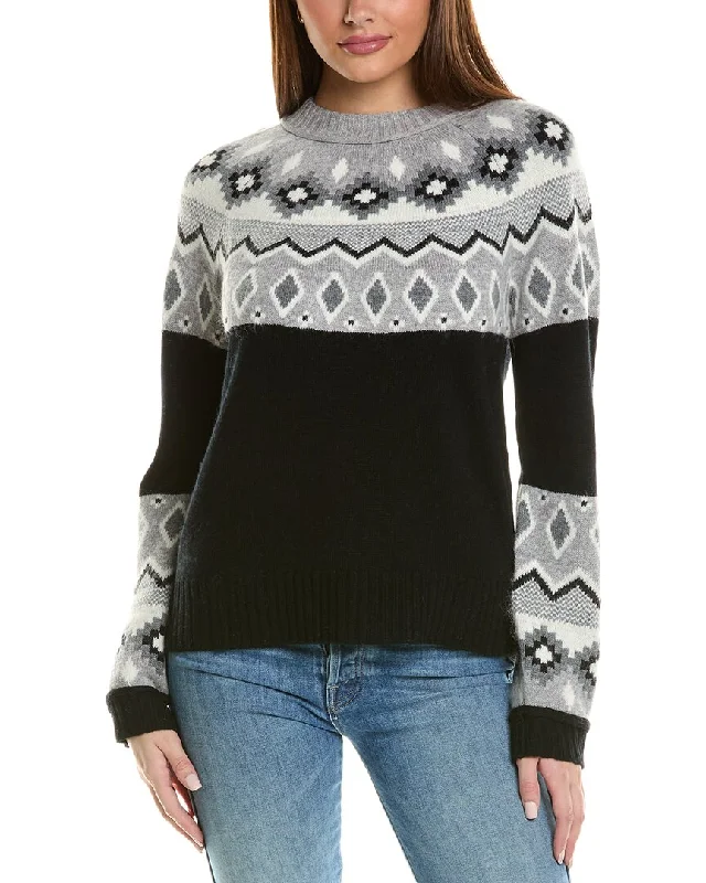 Women’s clothing that fits your personality and style   Hannah Rose Fairisle Wool, Angora & Cashmere-Blend Sweater