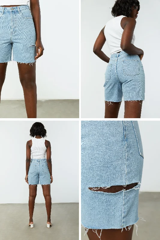 Women’s clothing that combines comfort and style   LONG DENIM SHORTS