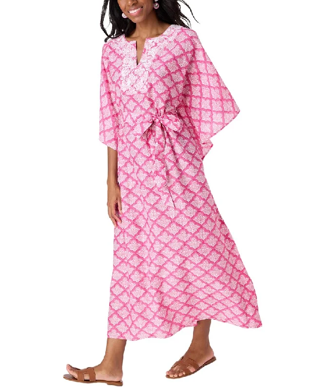 Elegant casual clothing for modern women   Roller Rabbit Jemina Nella Silk-Blend Caftan