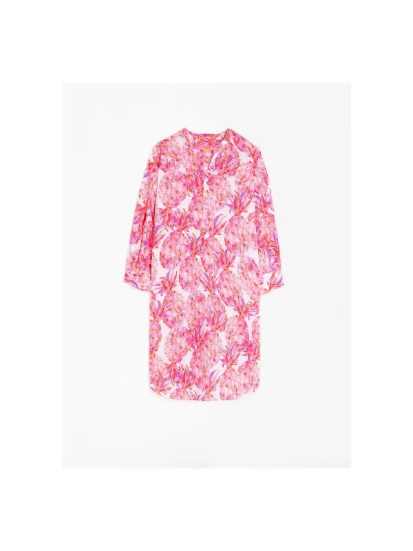 Comfortable yet fashionable women’s wear   Dani Dress In Ananas Pink Print