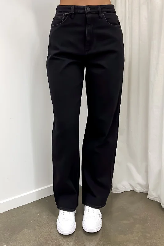 Find your perfect fit with stylish women’s clothing   High Baggy Jean Homme Black